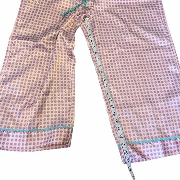 REQUEST Satin Polka Dot Cropped Wide Leg Pj Pant L - Picture 8 of 9